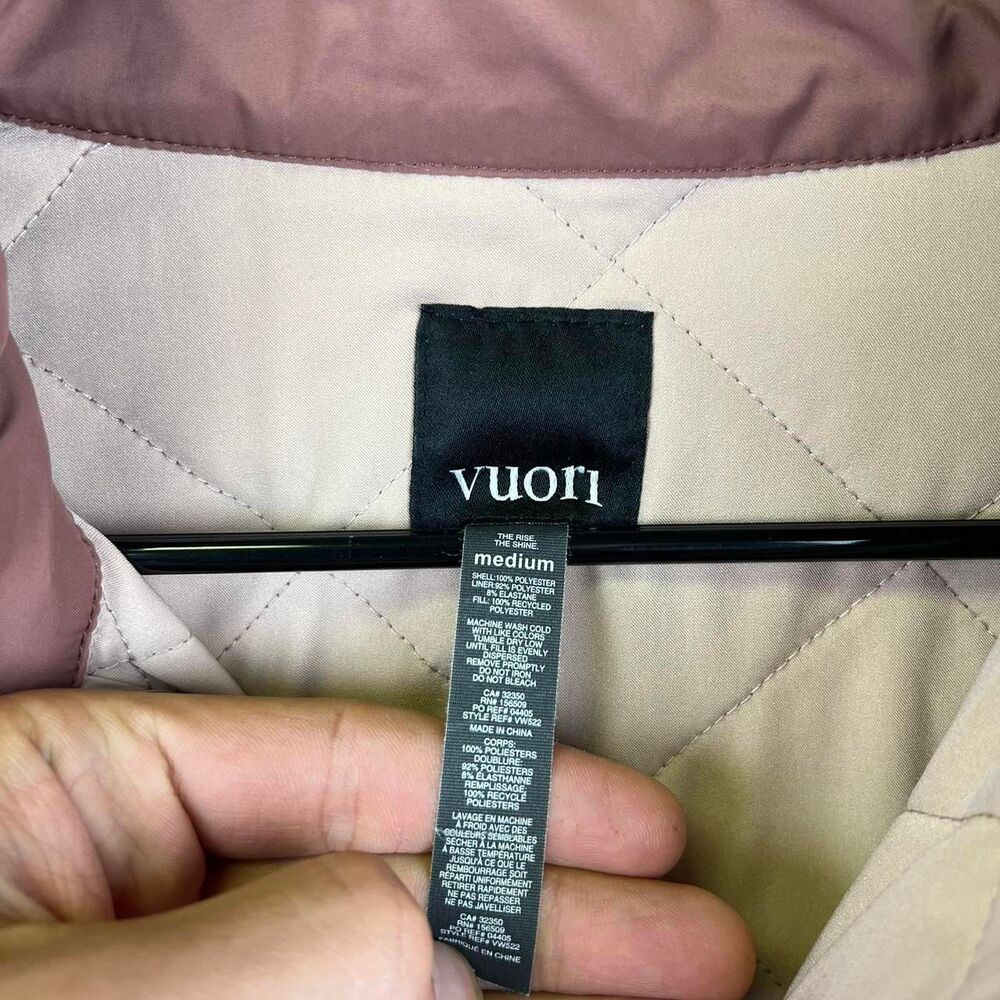 Vuori Quilted Puffer Jacket in Mauve - Picture 6 of 7